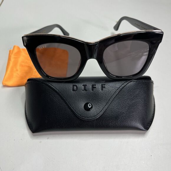 DIFF Kaia II Cat-eye Polarized Lens Sunglasses w/ Case And Cleaning Cloth - Picture 1 of 10